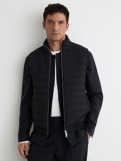 Reiss Newford Padded Gilet, Navy