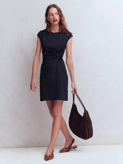 Boden Delilah Twist T-Shirt Mini Dress, Navy, Navy
