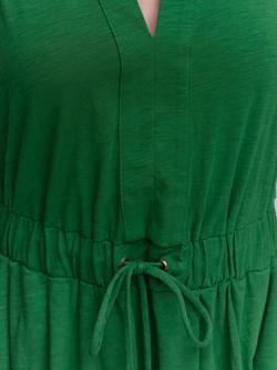 Boden Delphine Drawstring Waist Midi Dress, Fresh Green - view 2, Fresh Green