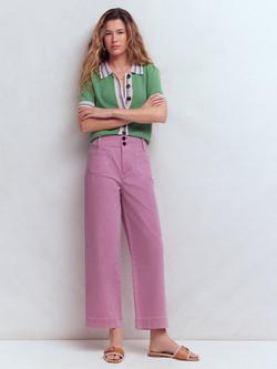 Boden Primrose Patch Pocket Jeans, Clover Purple, Clover Purple