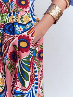 Boden Abigail Paisley Poplin Maxi Skirt, Multi - view 2, Multi