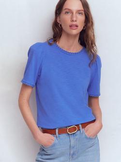 Boden Ali Scallop Trim T-Shirt, Regatta, Regatta