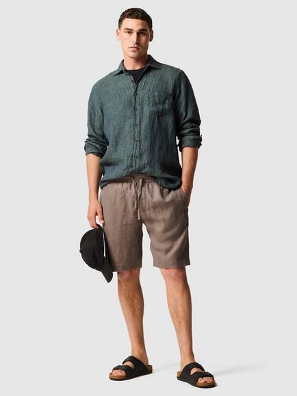 Rodd & Gunn Linen 9" Resort Shorts - view 2, Driftwood