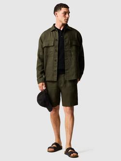 Rodd & Gunn Longbeach Linen Shorts - view 2, Dark Olive