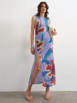 Topshop Floral Sleeveless Maxi Dress, Multi, Multi