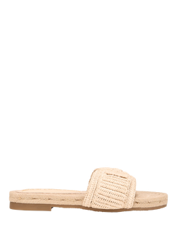 Sam Edelman Miya Raffia Slider Sandals, Natural, Natural