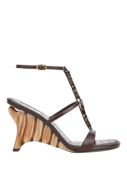 Sam Edelman Massey Leather Ankle Strap Dress Sandals, Kerala Brown, Kerala Brown
