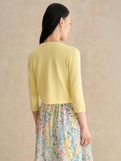 Hobbs Carrie Open Neck Bolero, Pale Yellow - view 2, Pale Yellow