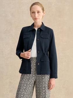 Hobbs Arianne Drawstring Waist Jacket, Hobbs Navy, Hobbs Navy