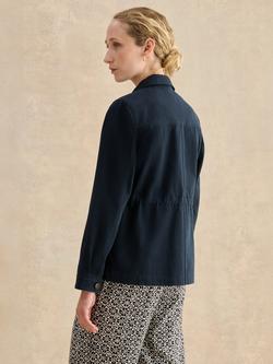 Hobbs Arianne Drawstring Waist Jacket, Hobbs Navy - view 2, Hobbs Navy
