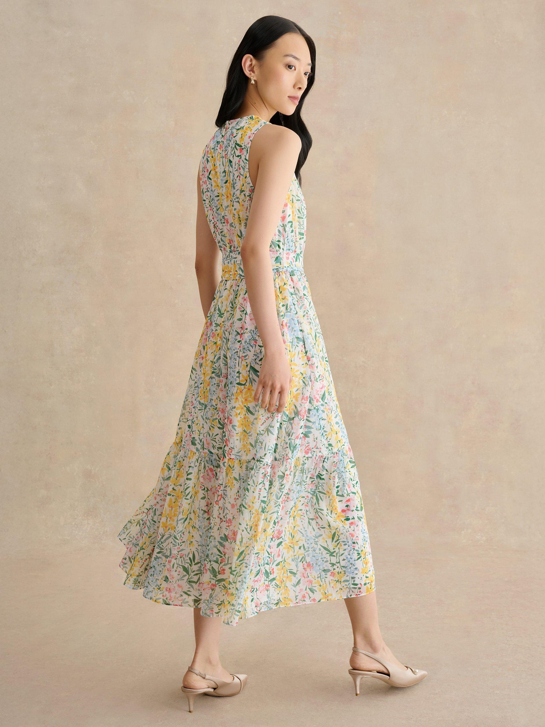 boden lillian cotton midi dress Lillian Cotton Midi Dress - Chalk Pink, Cherry Cascade