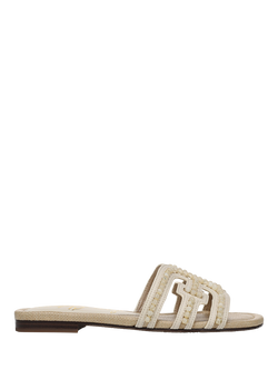 Sam Edelman Bay Tide Embellished Slider Sandals, Light Almond/Modern, Light Almond/Modern