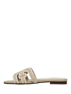 Sam Edelman Bay Tide Embellished Slider Sandals, Light Almond/Modern - view 2, Light Almond/Modern