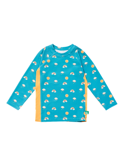 Little Green Radicals Baby Long Sleeve UPF Rash Top, Blue, Blue