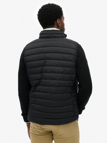 Superdry Fuji Lite Padded Gilet, Black - view 2, Black
