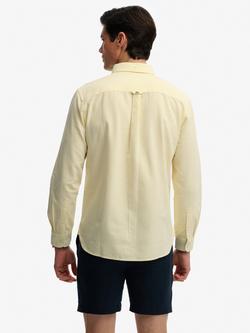 Superdry Preppy Oxford Cotton Shirt, Lemon Stripe - view 2, Lemon Stripe