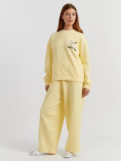 Chinti & Parker Peanuts Athletics Sweatshirt, Soft Yellow