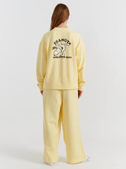 Chinti & Parker Peanuts Athletics Sweatshirt - view 2, Soft Yellow