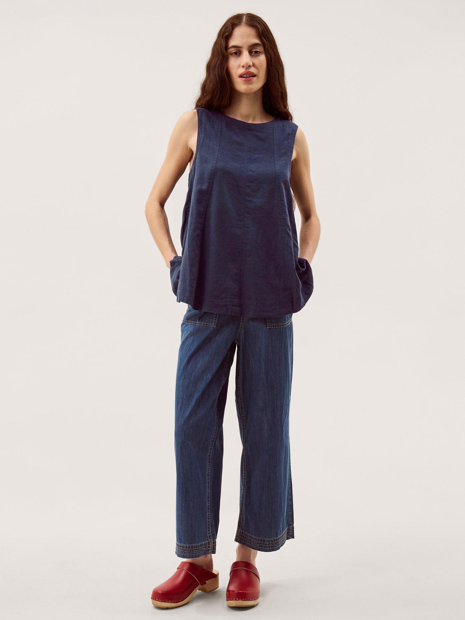 Monsoon Sammy Linen Rich Tank Top containing LENZING™ ECOVERO™ Viscose ...