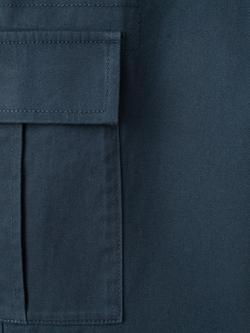 Mango Kids' Straight Fit Cargo Trousers, Navy - view 2, Navy