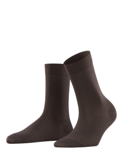 FALKE Cotton Rich Ankle Socks, Dark Brown, Dark Brown
