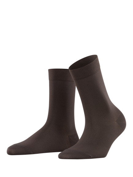 FALKE Cotton Touch Ankle Socks, Dark Brown