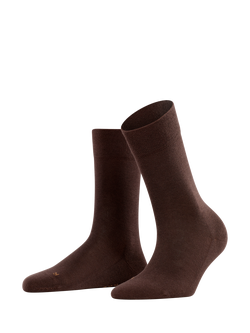 FALKE Sensitive London Ankle Socks, Dark Brown, Dark Brown