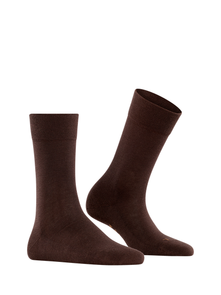 FALKE Sensitive London Ankle Socks, Dark Brown - view 2, Dark Brown