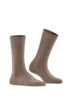 FALKE Merino Wool Ankle Socks, Pebble - view 2, Pebble