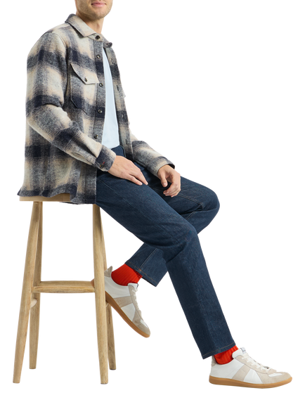 SPOKE Italian Denim Wide Thigh Slim Jeans, 1 Year Wash - view 2, 1 Year Wash