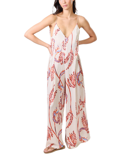 Traffic People Ithaca Birds of a Feather Jumpsuit, Cream, Cream