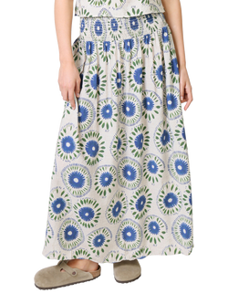 Traffic People Aurora When I Close My Eyes Maxi Skirt, Blue, Blue