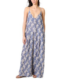 Traffic People Ithaca Wisdom & Pearls Jumpsuit, Blue, Blue