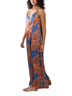 Traffic People Ithaca Full Bloom Jumpsuit, Blue - view 2, Blue