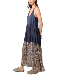 Traffic People Ithaca A Little Breeze Maxi Dress, Navy - view 2, Navy
