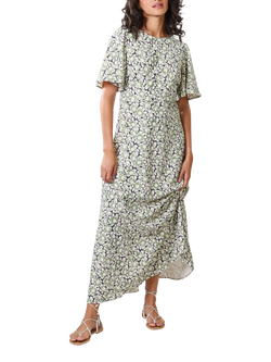 Traffic People Rene Floral Anglaise Dress, Green, Green