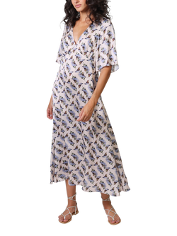 Traffic People Blythe Hummingbird Floral Dress, Cream, Cream