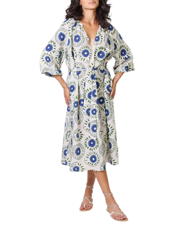 Traffic People Glee When I Close My Eyes Midi Dress, Blue, Blue