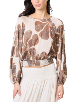 Traffic People River Deep Full Bloom Top, Cream, Cream