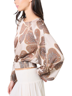 Traffic People River Deep Full Bloom Top, Cream - view 2, Cream