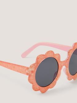 Monsoon Baby Daisy Sunglasses, Rose Gold - view 2, Rose Gold