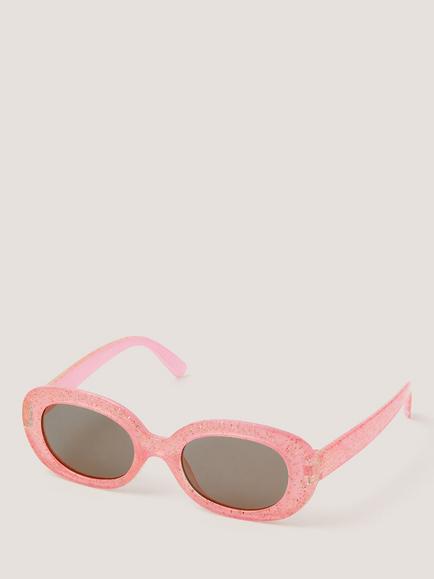 Monsoon Kids' Glitter Sunglasses, Pink, Pink