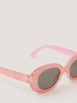 Monsoon Kids' Glitter Sunglasses, Pink - view 2, Pink