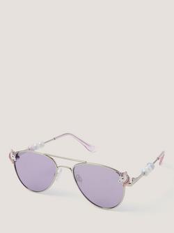 Monsoon Kids' Unicorn Aviator Sunglasses, Pink, Pink