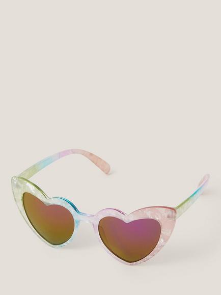 Monsoon Baby Ombre Heart Sunglasses, Multi, Multi