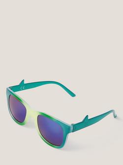 Monsoon Baby Ombre Shark Sunglasses, Green, Green