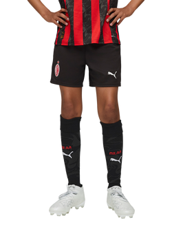 PUMA Kids' AC Milan 25/26 Football Shorts, Black/Red