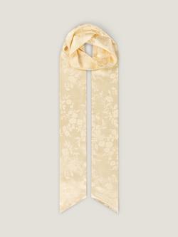 OMNES Scarlett Floral Jacquard Scarf, Butter Yellow