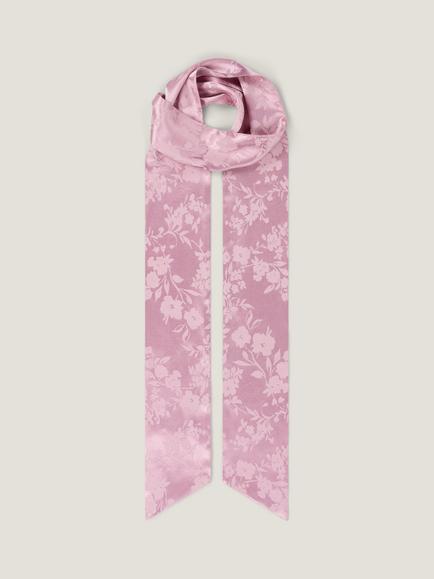 OMNES Scarlett Floral Jacquard Scarf, Dusty Pink