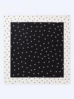 OMNES Tahiti Polka Dot Headscarf, Black/White - view 2, Black/White